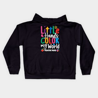 Little Hands Color My World Kids Hoodie